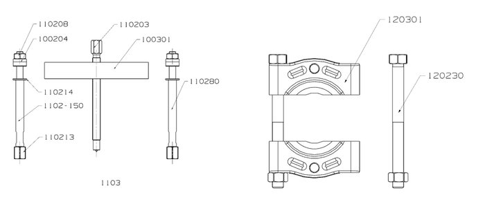Conjunto Extractor Forza 1103 y Guillotina 1203A